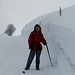enorme Schneemassen unterhalb des Turner's
