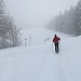 Kurz nach dem Skilift - leider noch immr im Nebel