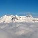 Der Alpstein überm Nebelmeer - von hier sieht der Schafberg nach nem tollen Skiberg aus