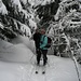 Agnès et Marc dans la montée au Chasseral