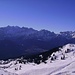 Val Leventina e panorama di montagne verso SO