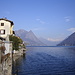 Szenerie am Lago di Lugano bei Gandria