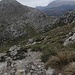 Blick zurück zum wegelosen Anstieg nach dem Coll del Asses: