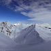 An der Tiejer Furgga: Blick auf Mederger Flue und Schafgrind, dahinter die Gipfel der Silvretta