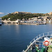 Auf der Fährüberfahrt von Malta nach Gozo - Einfahrt in den Hafen von Mġarr (Gozo).