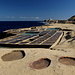 An den Salinen an der Nordküste von Gozo.