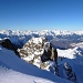 Gipfel Pic d`Artsinol - Blick ins Rhonetal und Berner Alpen