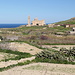 Bei Għarb - Blick aus etwa südlicher Richtung zur Basilika ta’ Pinu.