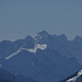 Allgäuer Alpen im Zoom. Der Schnee firnt auf und glänzt auch aus großer Entfernung.<br /><br />Le Alpi dell`Algovia nella zoomata. La neve diventa il firn e si la vede scintillare da lontano.