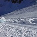 Eisformationen in der Gletscherlawine