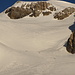 Aufstiegsroute auf dem Wildstrubelgletscher über die östliche Gletscherzunge