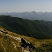lungo il ritorno,panorama sulle Alpi Apuane...