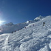 Anstieg auf dem Ochsentaler Gletscher