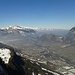 Blick vom Pizalun über Bad Ragaz und Sargans.
