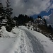 schöner einfacher Aufstiegsweg Richtung Gessenwanger Alpe