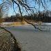 von wegen Frühling...Am zugefrorenen See vor der Pagodenburg