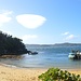 Der Landesteg von Ulva Island. Man möchte direkt ins Wasser springen, ist aber ca. 15 Grad warm und kommt direkt aus der Antarktis! Also besser nur anschauen.