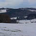 Aussicht oberhalb Madetswil zum Luegeten (761,7m) und Chnüppis (764m).