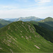panorama dalla vetta del monte Sillano,con a dx il Cavalbianco,nel centro l'Alpe di Succiso, e a sx il monte La Nuda e lo Scalocchio..