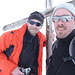 Steinbock und Freeman auf dem Gipfel
