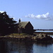 La cappella sull'isola di Boedic di fronte a Port-Anna.
