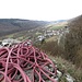 Blick vom Ausstieg der Route "Eibenverschneidung" am Muehltor Richtung Riedenburg