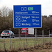 So weit ist es nach Würzburg über die Autobahn  - auf der B13 sind's nur 60 km