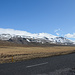 Blick von der Ringstraße zum zentralen Berg von Snæfellsnes, dem Snæfellsjökull.