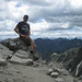 io sulla vetta del Tatschspitze,sullo sfondo le Dolomiti...