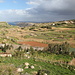 Unterwegs oberhalb der Klippen von Rdum tal-Vigarju - Ausblick ins Tal Wied il-Baħrija.