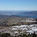 Blick gegen Thun, im Hintergrund der Jura