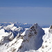 Rigi und Pilatus über den Gipfeln der Speer-Kette und dem Westlichen Alpstein