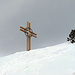 Das Kreuz mit dem Kreuz. Auf 1997 m.