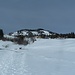 Aufstieg zum Fänerenspitz. Bis nach Guggeneier konnte ich problemlos ohne Schneeschuhe wandern.
