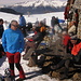 a destra gli amici conosciuti al rifugio Alp de Volt