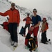 Gruppenbild beim Schidepot auf 2085m (unterm Pesciola)