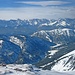 Blick über Rotenkopf und Wank zum Wettersteingebirge.