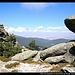 Blick nach Norden vom Gipfelkamm der Siete Picos, Sierra de Guadarrama, Spanien