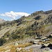 Blick auf das Tälchen durch welches man zum Uebergang zwischen den beiden Pizzi dei Tirz aufsteigt. (von links nach rechts)