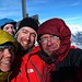 Agnès, Raphael, Jérôme et Bertrand au sommet de la Punta Chaligne