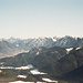 13.02.08: Blick ins Mangfallgebirge mit Wendelstein (hinten links) und Wallberg (rechtes Bilddrittel).