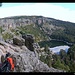 Laguna Negra vom Aufstieg zum Collado de Majada Rubia, Picos de Urbión, Spanien