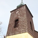 In Moldava - Blick auf den Kirchturm mit seinen markanten Holzschindeln (Foto am Ende der Tour während eines nochmaligen Abstechers zur Kirche).