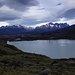 Lago Paine, Tag 2. Das Camp. DIckson befindet sich ca. in der Mitte des Bildes, noch gut 12Km bis dahin