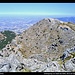Blick auf den Aufstiegsweg vom Gipfel des Gilillo, Sierra de Cazorla, Spanien