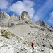 Mehr als 2 Stunden dauerte den Weg von Forcella della Grava bis der Einstieg des Alleghesi Klettersteig.
