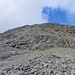 Rückblick zum Monte Civetta,3220m,im Abstieg zur Rifugio Torrani,2984m.