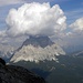 Monte Pelmo, mit Wolkenmütze.