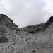 Drei Bergsteiger (mittelinks im Bild) im Abstieg von Civetta...