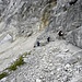 Mehr als 2 stunde dauerte die Abstieg von Gipfel des Civetta,3220m bis zur Passo del Tenente,2366m.
